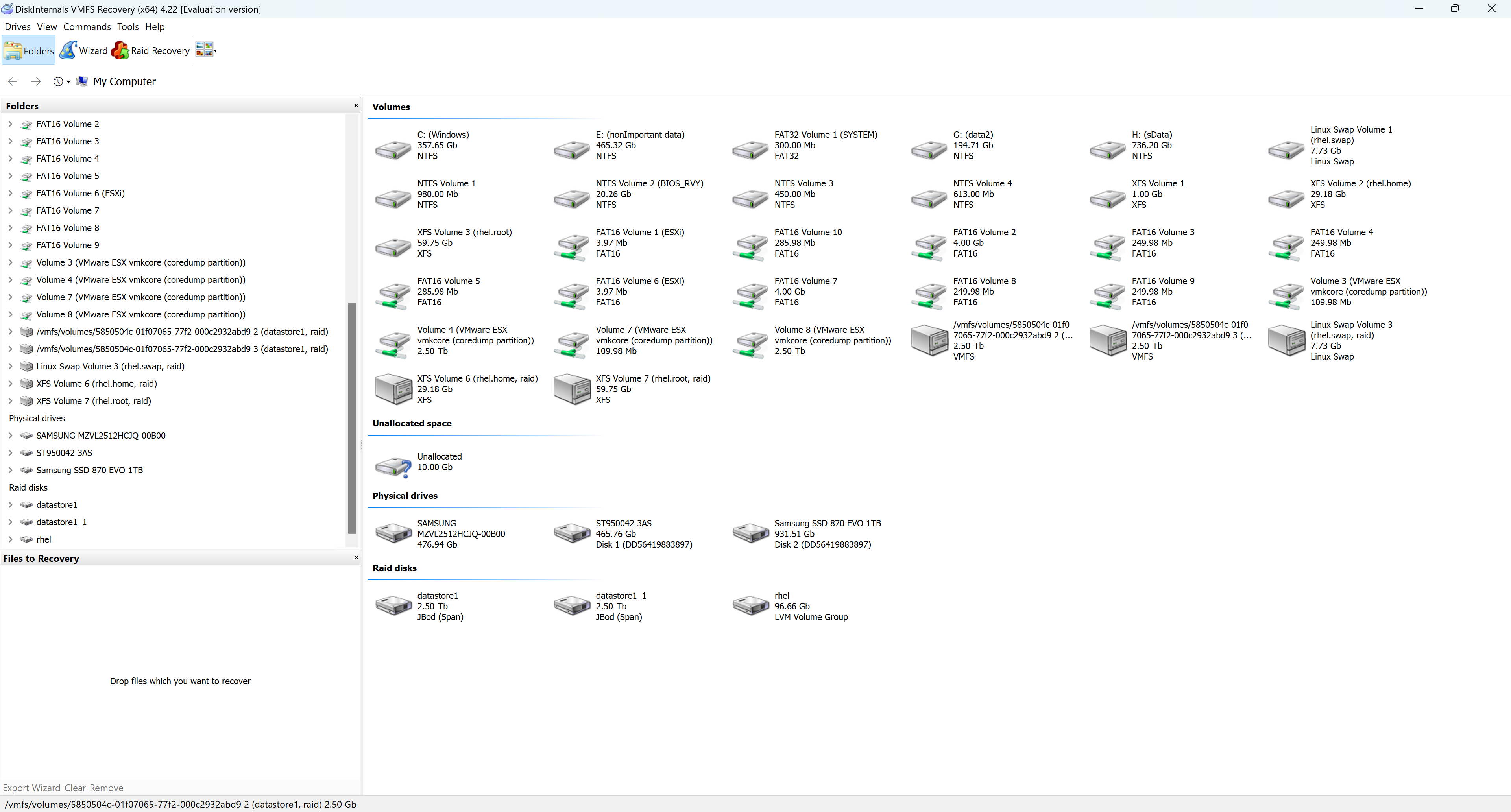 Diskinternals VMFS Recovery works with different file systems