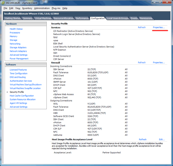 VMware Configuration