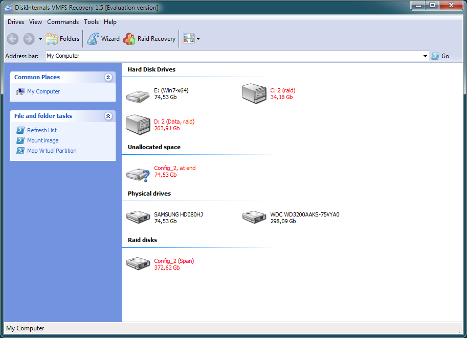 Raid configuration